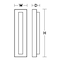 Afx Beam  18'' Outdoor LED Sconce, Seeded Glass Shade, Black Finish BEAW0518LAJUDBK - alternate 2